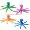 Bite resistant chewing plush squeaky octopus pet dog toy