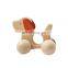 Nature Eco Wood Dog Horse Wooden Friction Car Toy for Baby Children