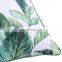 Custom Decorative Fresh Waterproof Heavy Canvas Green Leaf Pattern Outdoor Pillow Cover Outdoor Chair Cushions Covers