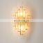 Golden crystal wall lamp LED living room decorative wall lamp