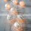 Battery Operated Moroccan Orb String Lights 20 LED Metal Globe Fairy Lights (Warm White)