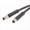 M5 Cable Connectors 3 4 pin overmolded injection plug panel mount socket IP67 | China Factory