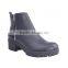Wholesale women double zipper summer fashionable work snake print ankle boots for women