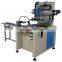 Semi auto manual 1 single color curved rotary worktable silk screen printing machine