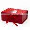 Wholesale bulk large a4 deep red Christmas eve cardboard gift hamper boxes