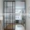 French Design Tempered Glass Sliding Grill Door Aluminum Grills