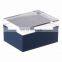 wholesale custom color acrylic display storage box with sliding cover lid