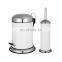 Stainless steel Trash bin garbage trash bin smart toilet brush set