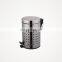 3L/5L/12L Metal simple pedal bin bathroom household trash bin  stainless steel trash can