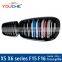 F15 F16 ABS gloss M color car auto front bumper mesh grille for BMW X series X5 X6 2015+