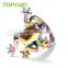 Topearl Jewelry Personalized Design Ring Stainless Steel Ring Rainbow Color Frog Ring MER437