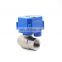 stainless steel 304 flow control valve CWX mini electric actuator water control ball valve 3v 5v 6v 12v 24v 110v 220v