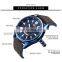 MINI FOCUS 0152G Fashion Casual Men Quartz Watch Brand Luxury Wristwatches Calendar Waterproof Leather Strap Watches