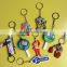 2015 China OEM manufacturer promotional 2d 3d custom soft PVC rubber keychain with SEDEX certified