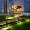 Outdoor Garden Pillar Lights Projector Pattern Decor Landscape Lighting For Yard Path Villa Post LED Bollard Lamp