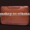 vintage style brown original cow leather men business clutch bag handbag with detachable wristlet
