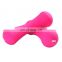 Customizable logo Bone Dumbbells Weight Sets for Home Gym Man Women Pink rubber gym dumbbell