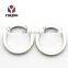 Spring Flat O Ring Carabiner Open Ring Inner Diameter 25mm Metal Ring