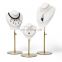 New Product Portable Jewelry White Unique Adjustable Necklace Display Bust Stand