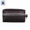 Matching Stitching Anthracite Fitting Zipper Closure Type Unisex Genuine Leather Toiletry Bag