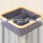 Box for socks bra no deformation framed underwear clothes grey storage organizer with compartment drawer bedroom shelf closest