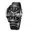 SWISH Men's Large Dial Fashion Stainless Steel Band Watch Business Casual Sports Calendar Luminous Quartz Watch Waterproof Watch