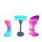 Party LED Table Portable Bar for Wedding RGB and White light Portable Charging Table Club Tables and Chairs