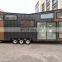Factory direct price professional custom Detachable trailer container house shop container mobile on wheels