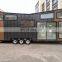 Durable Waterproof modern trailer container house on wheels prefab house mobile container garage