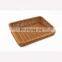 Wholesale Hand-woven home storage plastic wicker rattan bread fruit small Storage Basket