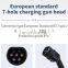 AC European standard type 2 Fifth gear shift Intelligent portable charging pile Intelligent temperature control Leakage protect