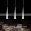 Acrylic Aluminum Modern LED Pendant Light Lamp With 3 Lights For Home Living Room