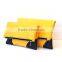 Yellow Foldover Clutch, Faux Suede Vegan Leather Clutch, Large Foldover Clutch
