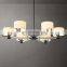Custom Truman Round Glass Lighting Copper Hotel Chandelier Luxury Pendant Light Nordic Bedroom Lamp Dining Room Chandelier