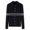 Fashionable Girls Slim Fit Cashmere Sweater with Rib Knitting Turn down Collar and Button Decoration Casual Style Winter Wear