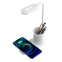 5w 10w Type C Multifunction Pen Holder Wireless Charger Phone Holder Stand Touch Lamp 4 In 1 Wireless Charging Station