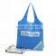 Recycled polyester folding strawberry packing bags tote foldable shopping bag
