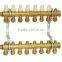 bleed radiant heat PEX manifoldsbrass 5 branch