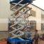 used in changing of street lights electric mobile scissor lift