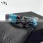Viya Custom Luxury Leather Bracelet Python Skin Bracelet with Stainless Steel Skull Double Diamond Eyes