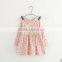 2016 fashion used flower barbie girl net dresses patterns free