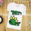 children's boutique SpongeBob shirts cute cartoon kids tshirt clothing wholesale white kid short sleeve shirt