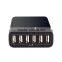 EU/US/UK Plug 6 port usb charger for iphone 6, 5V/12A 60Watt