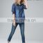 New Arrival Garment Factory Winter New Wholesale Popular Denim Jeans Shirts Blue Women Blouses