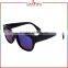 Laura Fairy Latest Design Best Selling High Quality All Black Frame Plastic Sunglasses