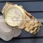 Jininzhou Fashion Gold Mens Watch Gold stainless steel quartz watch watch wholesale Cheni gold watch man