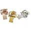 18mm leather strap fashionable durable polishing folding click buckle Silver Golden Rose golden Wholesale 3PCS