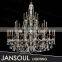 american restaurant lobby oil rub bronze lighting three floors classical crystal chandelier