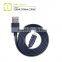 Mfi Certificated Flat Phone Charger Cable With PVC Injected Housing