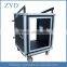High Quality Aluminum Flight Box,12U Space Rack Case With Slant Mixer Top and Casters ZYD-HZMfc011